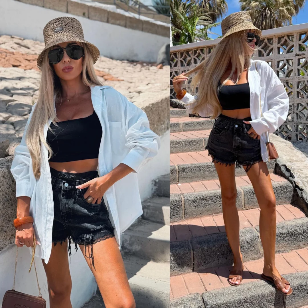 KOSZULA OVERSIZE 100% BAWEŁNA SPRING BIAŁA