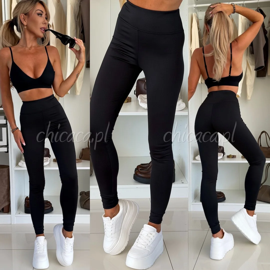 LEGGINSY COMFY LINE CZARNE