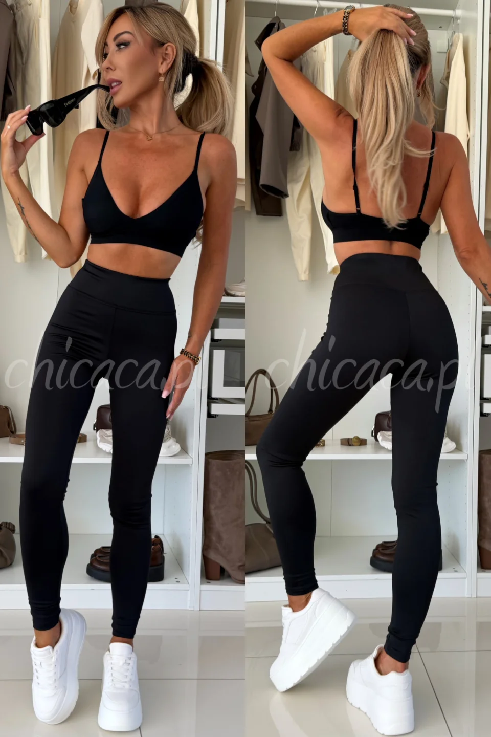 LEGGINSY COMFY LINE CZARNE